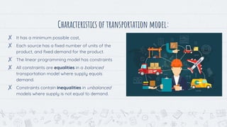 Transportation Modeling Examples Transportation model | PPTX