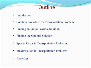 Transportation model and assignment model | PPT