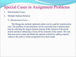 Transportation model and assignment model | PPT