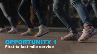 OPPORTUNITY 1
First-to-last-mile service
 