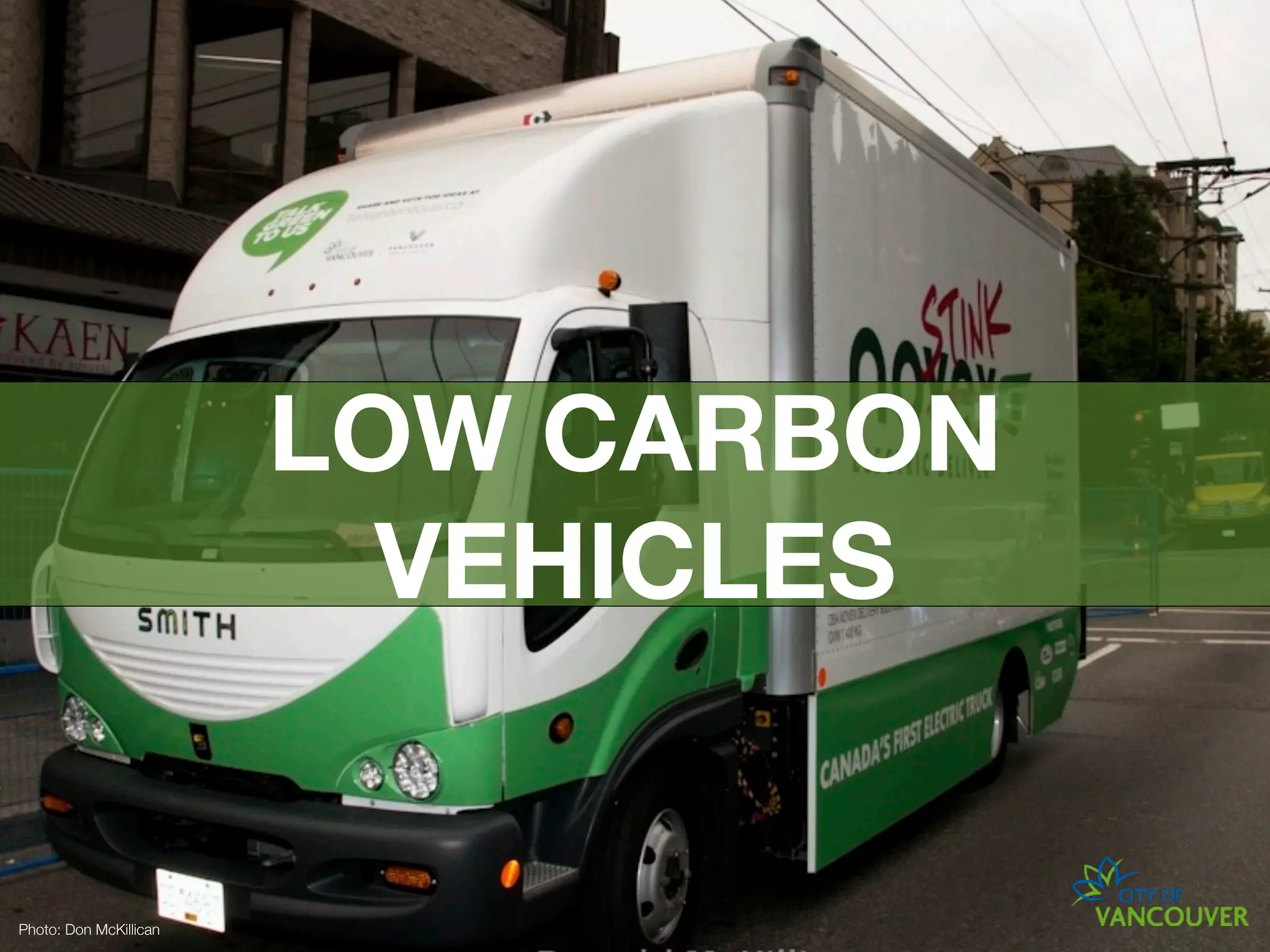 LOW CARBON
                          VEHICLES


Photo: Don McKillican
 