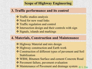 Regulating Course Highways Transportation and highway engineering part 1 | PPTX