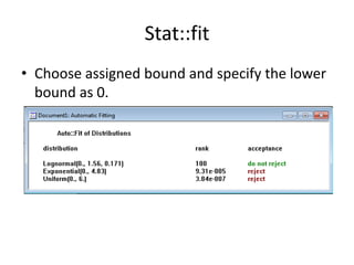Effect of mean and variance
