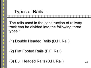 All Types Of Rails Transportation engineering | PPT