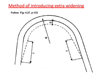 Method of introducing extra widening
Follow Fig- 4.27, p-123
 