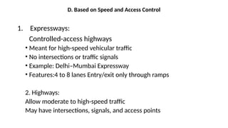 Transportation Engineering- Modes of Transport, Types of roads ...