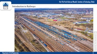 Shri Vile Parle Kelavani Mandal’s Institute of Technology, Dhule
Department of Civil Engineering 36
Prepared
By-
Prof.
Basweshwar
S.
J.
Introduction to Railways
 