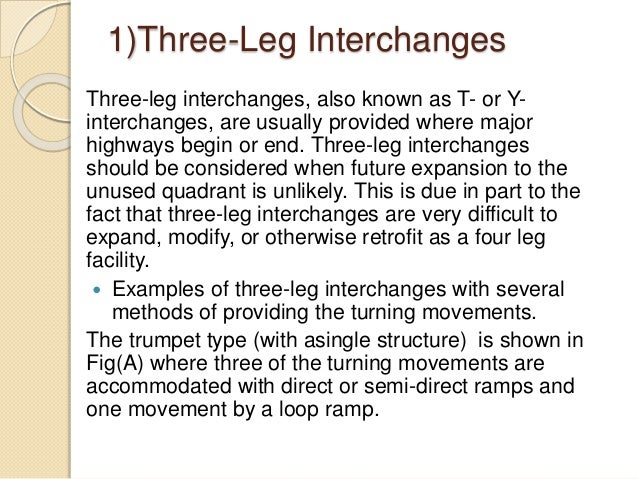 Interchanges and its Types of interchanges
