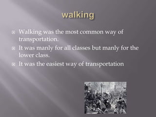 Transportation from the victorian era | PPTX