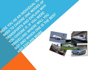 Transportation in tourism