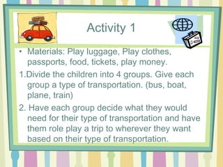 Transportation lesson
