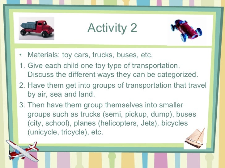 Transportation lesson