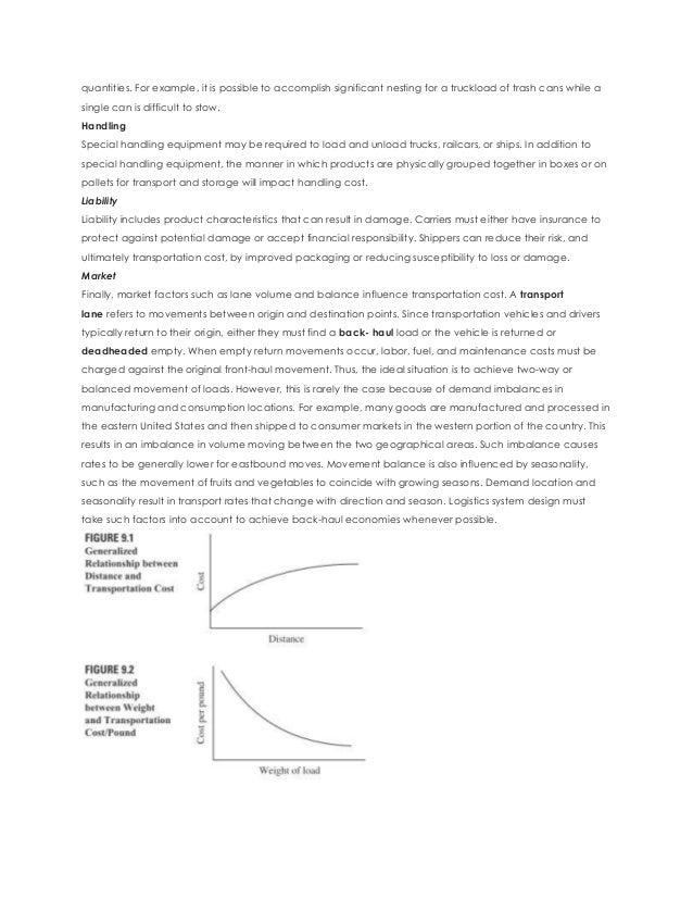 Economic Drivers That Influence Transportation Cost Economic Drivers That Influence Transportation Cost