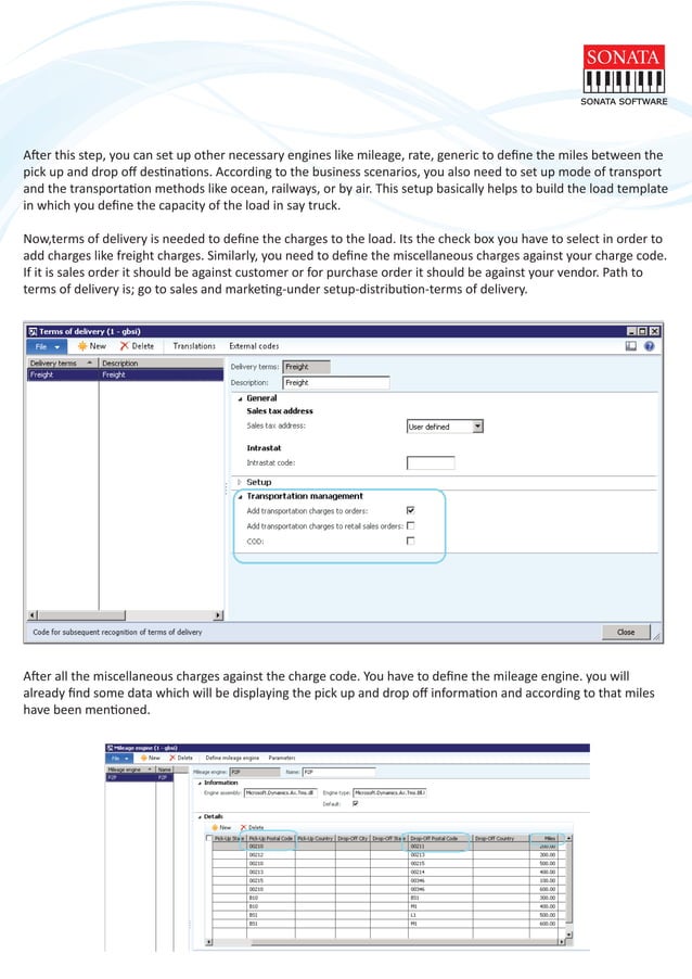 Transportation management setup in AX 2012 R3 | PDF | Logistics | Business