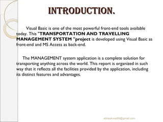 Transportation management system | PPT