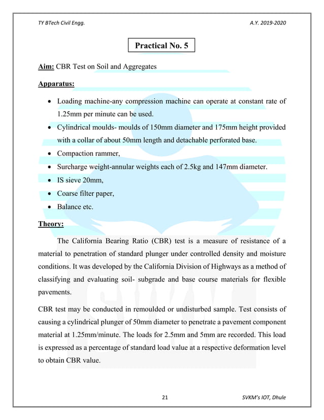 Transportation Engineering Laboratory Manual