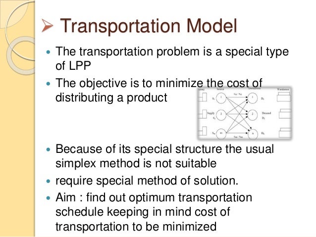 Transportation model