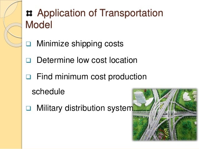 Transportation model