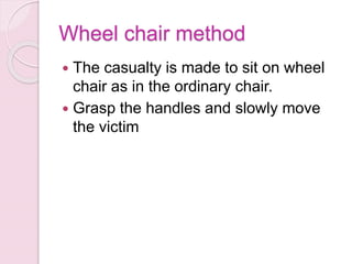 Transportation of injured | PPTX