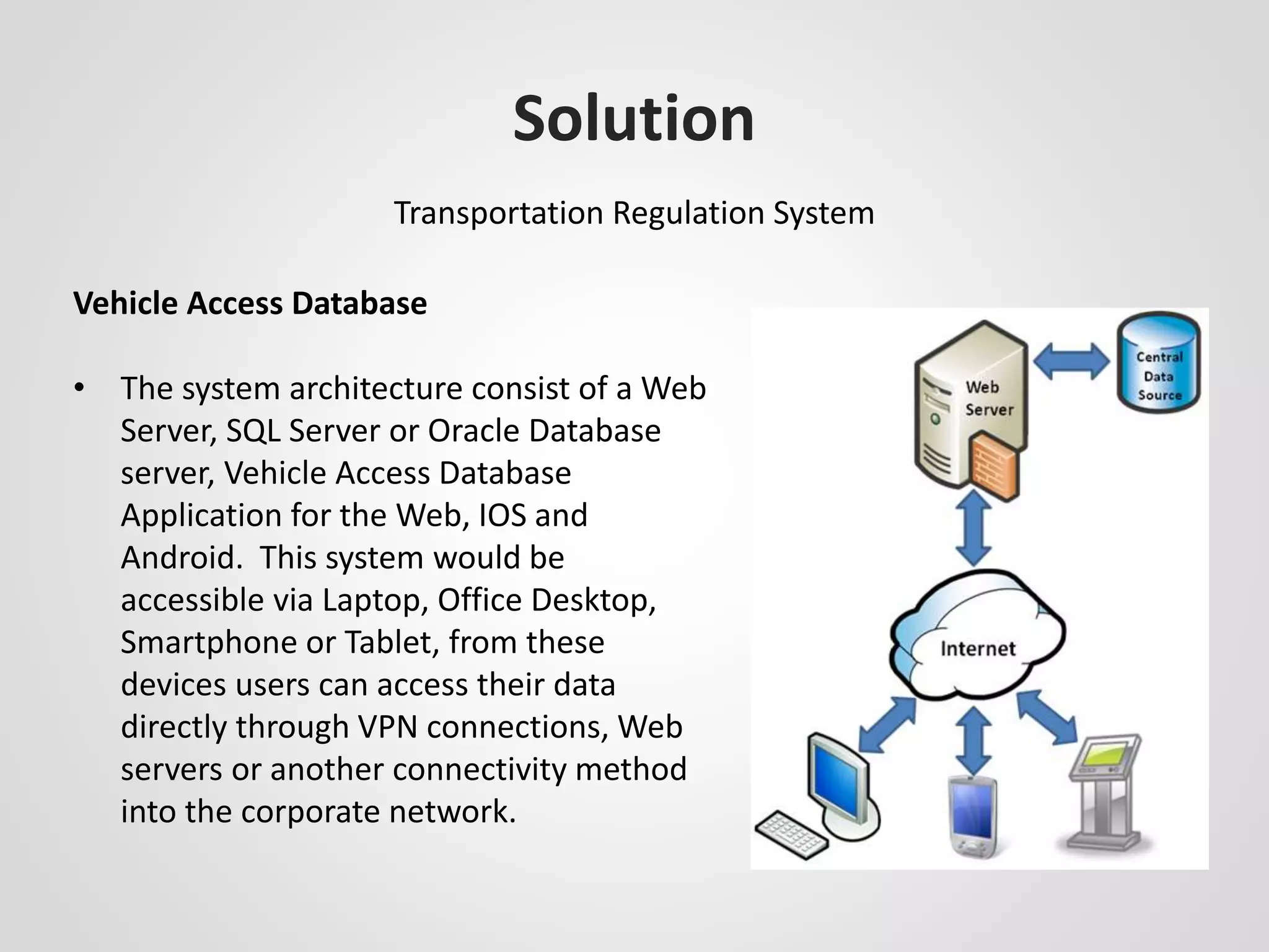 Transportation regulation system | PPTX