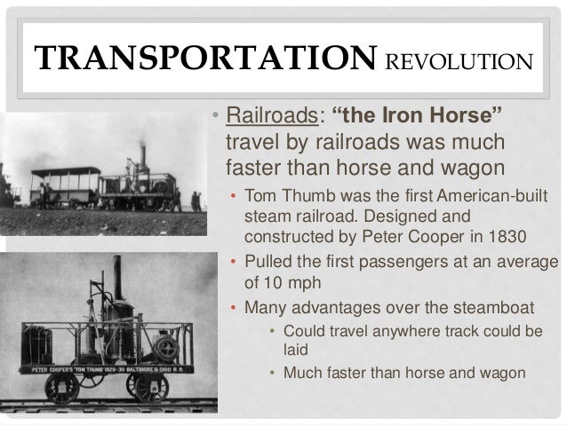 transportation revolution transportation revolution