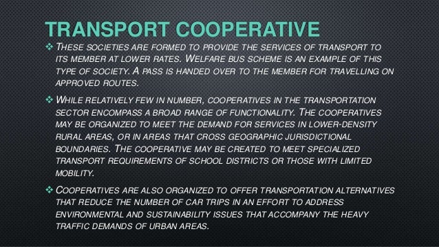 Transport cooperatives ppt.