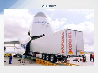  Un avión de carga puede llevar indistintamente ULDs o pallets. Existen diferentes tipos de equipos (ULDs o pallets) dependiendo del tipo de avión en el que vayan a utilizarse, aunque algunos de ellos pueden utilizarse en distintas aeronaves. También existe equipo para los aviones de pasaje y carga.Avión