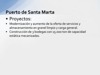 Para el segundo semestre de 2006, se finalizó Los nuevos patios para el almacenamiento de 245.718 contenedores de 20 pies, lo que permitirá el manejo de 937.000 contenedores anuales.