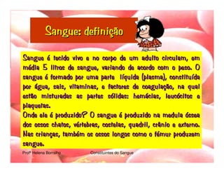 Transporte De Nutrientes E OxigéNio Até àS CéLulas Sangue