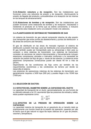 Transporte de gas por ductos | DOCX