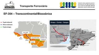 Transporte Ferroviário
EF-354 – Transcontinental/Bioceânica
 