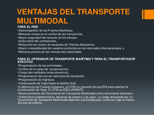 Transporte multimodal