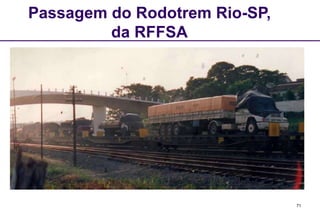 71
Passagem do Rodotrem Rio-SP,
da RFFSA
 