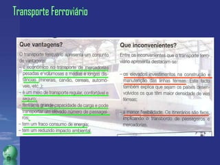 Transporte Ferroviário 