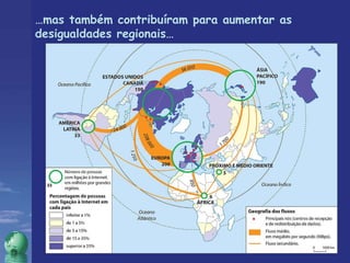 … mas também contribuíram para aumentar as desigualdades regionais…  