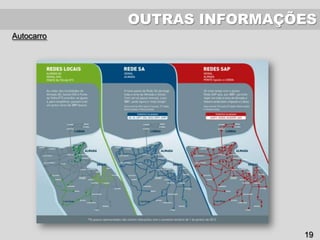 OUTRAS INFORMAÇÕES
Autocarro
19
 