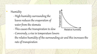 Biology Form 5 chapter 1.7 & 1.8 (Transport in Plants) | PPTX