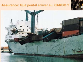 © 2006 gaëtan morin éditeur ltée, Le commerce international, Guide d’enseignement et solutions
Toute reproduction, en tout ou en partie, sous quelque forme et par quelque procédé que ce soit, est interdite sans l’autorisation préalable de l’Éditeur.
Assurance: Que peut-il arriver au CARGO ?
 