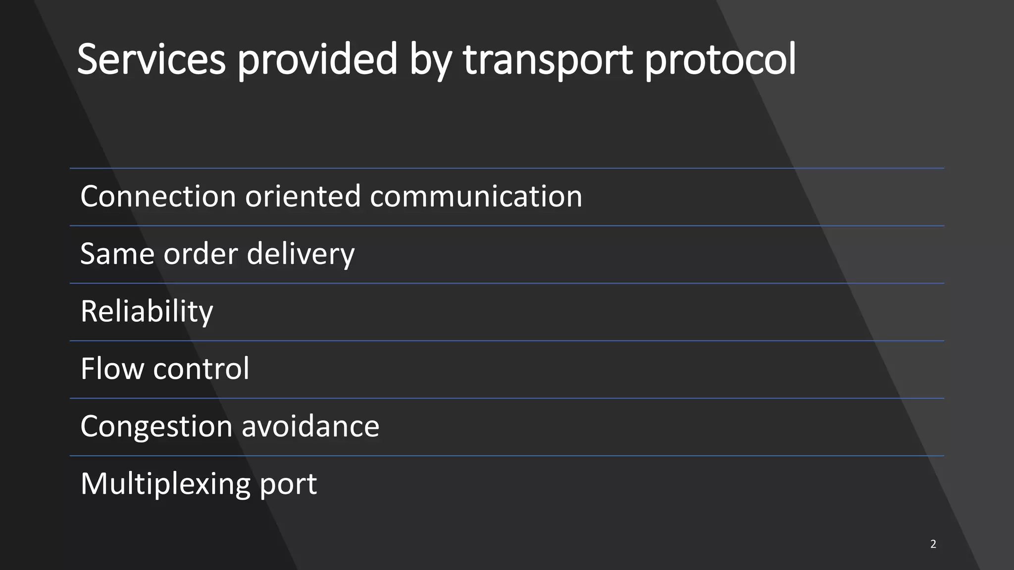 Transport Layer In Computer Network | PPTX