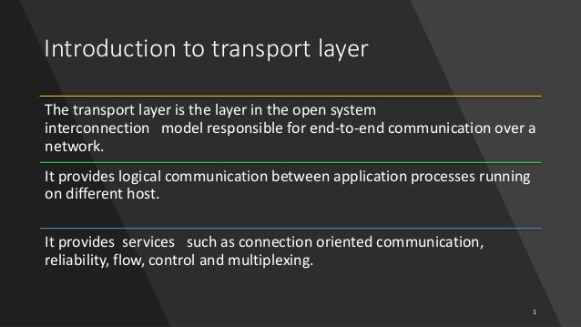 Transport Layer In Computer Network