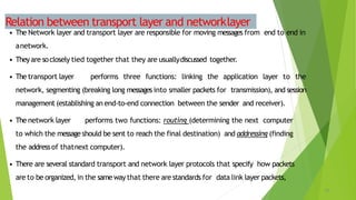 Transport layer | PPTX
