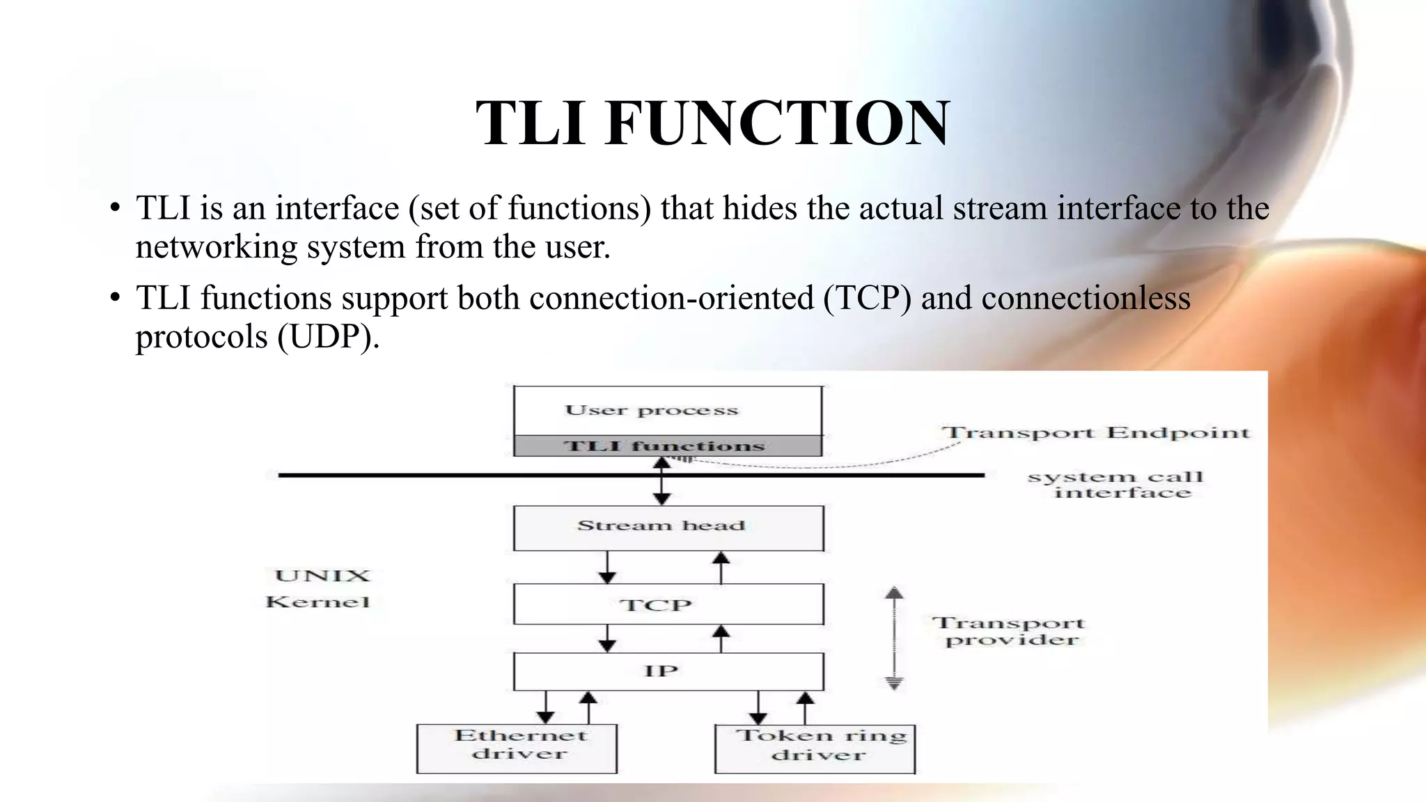 Transport layer interface | PPTX