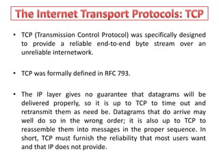 Tcp Rfc Transport layer | PPTX