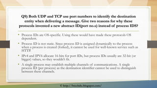 Transport Layer Numericals | PDF