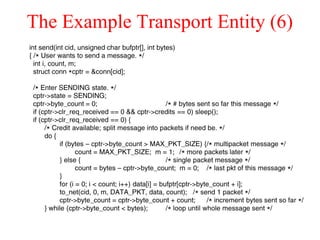 The Example Transport Entity (6)
 
