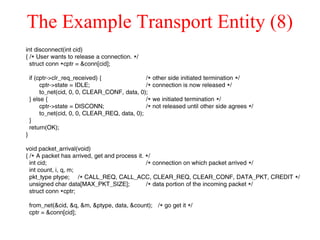 The Example Transport Entity (8)
 