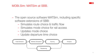 Public Transit Matsim Transport modelling at SBB | PDF