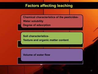 Transport of pesticides in environment | PPTX | Science
