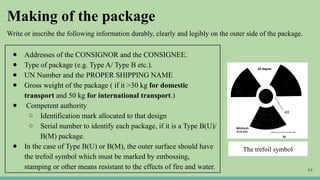 Ram Status Packaging transport of RAM radioactive material.pptx