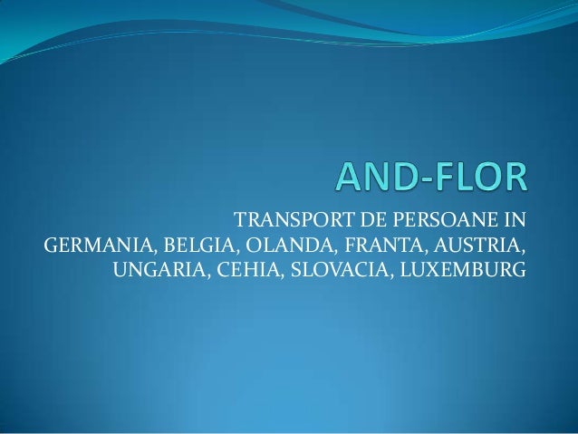 Transport Persoane Austria Germania Belgia Olanda Franta Cehia